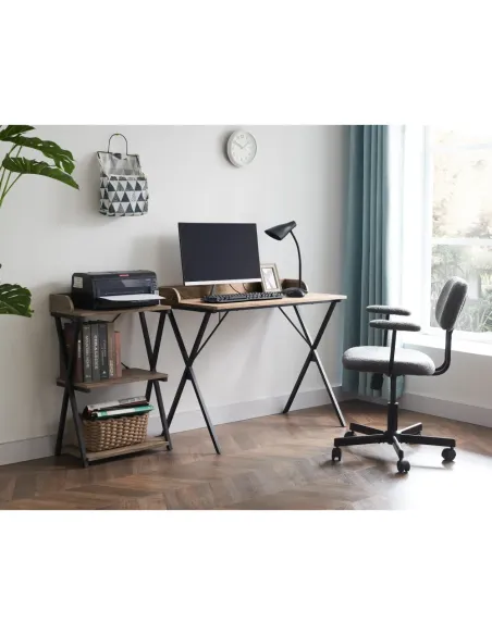 Birou KONDELA pentru birou, 90x50x79 cm, PAL melaminat/metal | MobilaOK