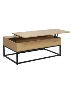 Măsuță de cafea LIVINA, living, 100x55x40 cm, PAL melaminat și metal | MobilaOK