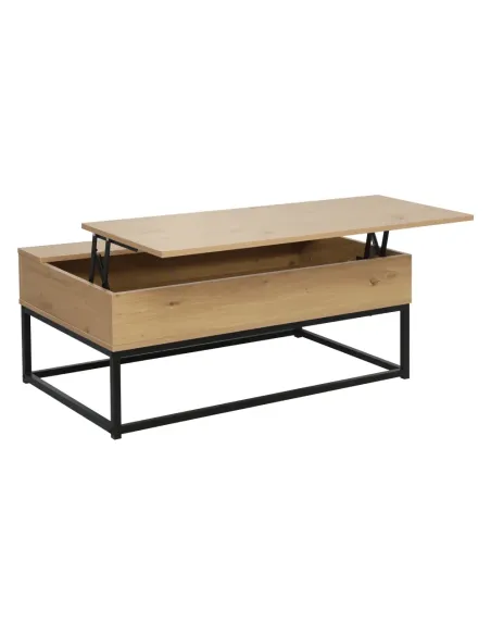 Măsuță de cafea LIVINA, living, 100x55x40 cm, PAL melaminat și metal | MobilaOK
