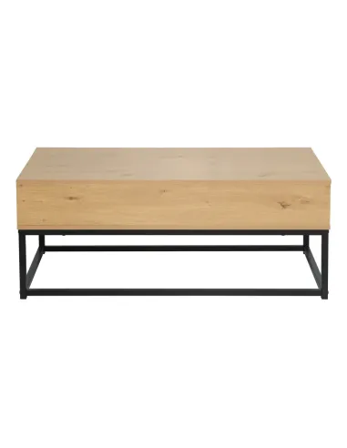 Măsuță de cafea LIVINA, living, 100x55x40 cm, PAL melaminat și metal | MobilaOK