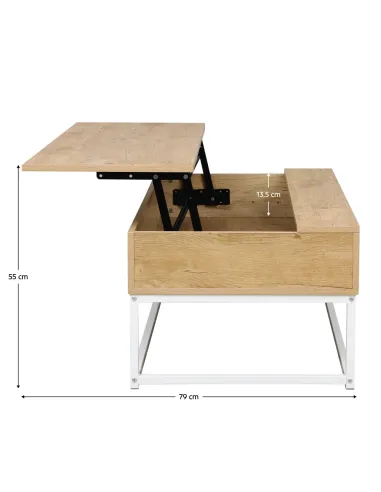 Măsuță de cafea LIVINA living 100x55x40 cm PAL melaminat | MobilaOK