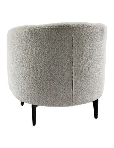 Fotoliu PRESO, living/birou, 75x68x76 cm, Tapițerie Bouclé, picioare metal | MobilaOK