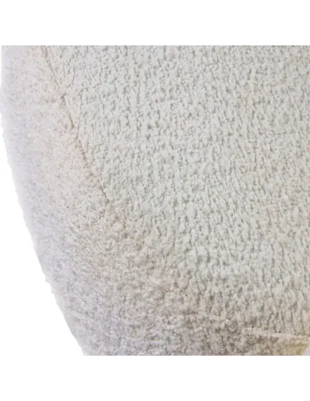 Fotoliu PRESO, living/birou, 75x68x76 cm, Tapițerie Bouclé, picioare metal | MobilaOK