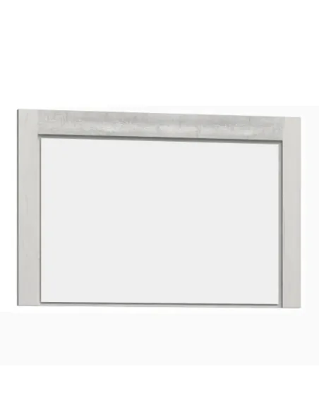 Oglindă INFINITY I-12 pentru living, 120x80 cm, PAL melaminat frasin alb | MobilaOK