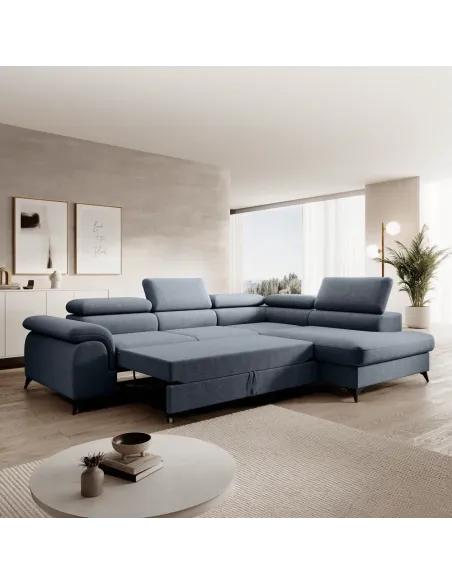 Set Canapea Extensibilă PONY ROH, Living, 275x205 cm, Whisper 15, KONDELA | MobilaOK