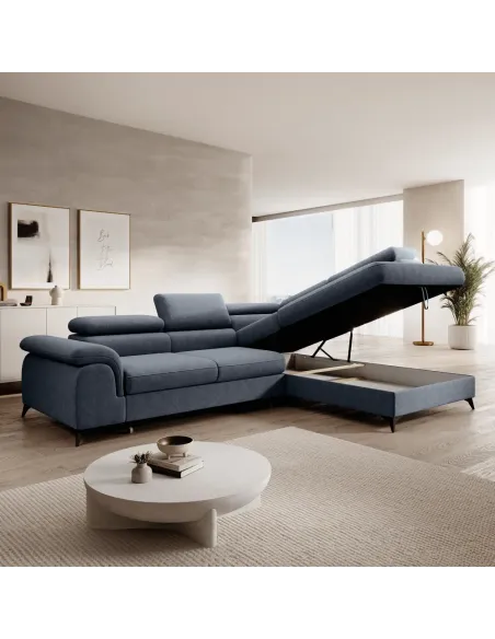 Set Canapea Extensibilă PONY ROH, Living, 275x205 cm, Whisper 15, KONDELA | MobilaOK