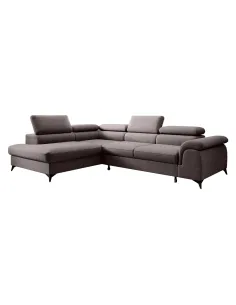 Canapea extensibilă PONY ROH, living, 275x205 cm, Whisper 05, picioare metal | MobilaOK