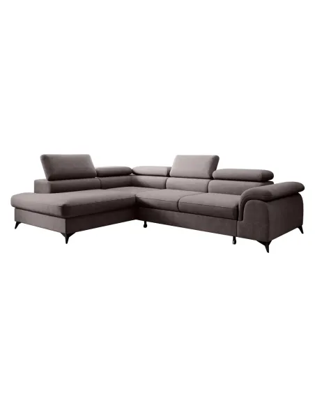 Canapea extensibilă PONY ROH, living, 275x205 cm, Whisper 05, picioare metal | MobilaOK