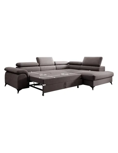Canapea extensibilă PONY ROH, living, 275x205 cm, Whisper 100k cicluri | MobilaOK