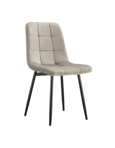 Scaun RAMITA, living/birou, 44.5x56.5x86 cm, Velvet și metal | MobilaOK