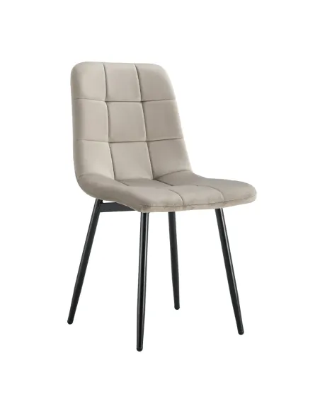 Scaun RAMITA, living/birou, 44.5x56.5x86 cm, Velvet și metal | MobilaOK