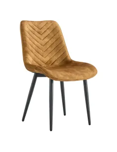 Scaun Dining ZAINA TIP 2, dining, 50x63.5x84 cm, Catifea și Metal | MobilaOK