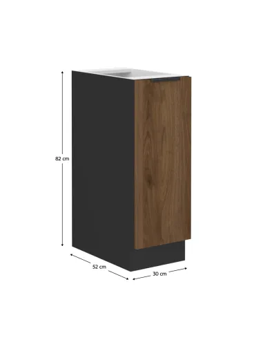Dulap bucătărie MENZO 30 D CARGO BB, 30x52x82 cm, PAL melaminat | MobilaOK
