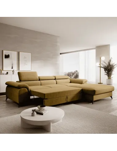 Canapea extensibilă HORTY ROH, living, 275x205 cm, PAL, KONDELA | MobilaOK