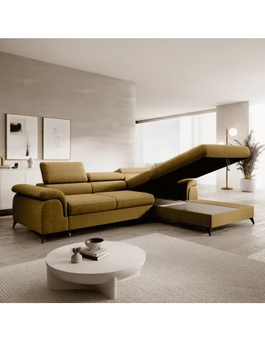 Canapea extensibilă HORTY ROH, living, 275x205 cm, PAL, KONDELA | MobilaOK