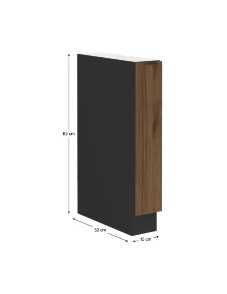 Dulap inferior MENZO, bucătărie/hol, 15x52x82 cm, PAL melaminat | MobilaOK