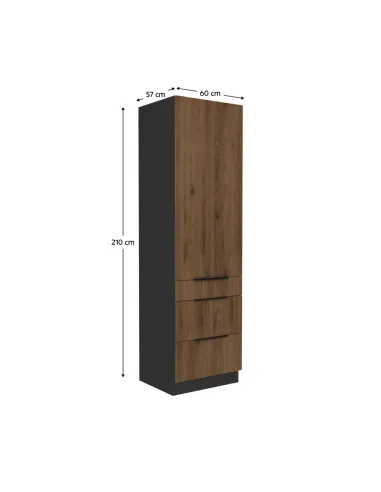 Dulap înalt MENZO, dormitor/hol, 60x57x210 cm, PAL melaminat | MobilaOK