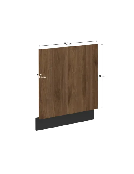 Ușă incorporabilă mașină vase MENZO, bucătărie, 570x596 mm, PAL laminat nuc okapi/negru | MobilaOKAnalizând datele, structura co