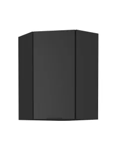 Dulap de colţ superior, negru, SIBER 60x60 GN-90 1F | MobilaOK