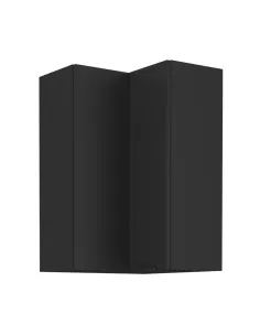Dulap de colţ superior, negru, SIBER 60x60 GN-90 2F | MobilaOK