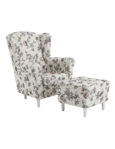 Fotoliu ASTRID, living, 86x105x82 cm, material textil, picioare lemn | MobilaOK