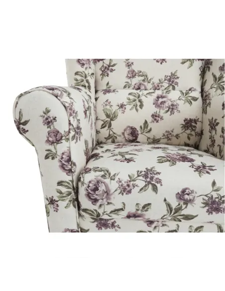 Fotoliu ASTRID, living, 86x105x82 cm, material textil, picioare lemn | MobilaOK