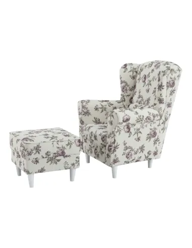 Fotoliu ASTRID, living, 86x105x82 cm, material textil, picioare lemn | MobilaOK