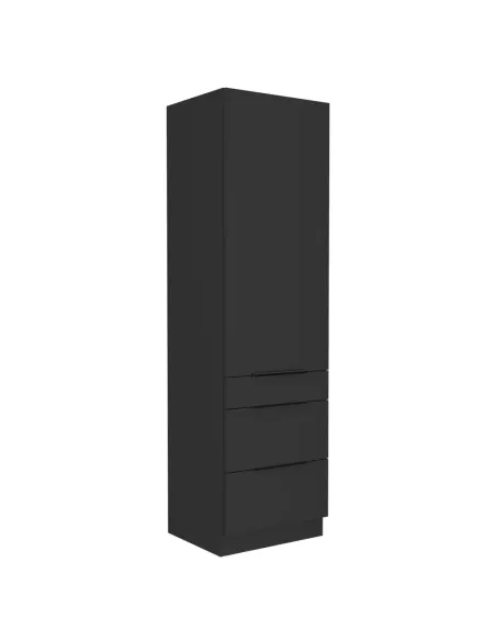 Dulap SIBER, dulap înalt pentru hol/dormitor, 60x57x210 cm, PAL melaminat | MobilaOK