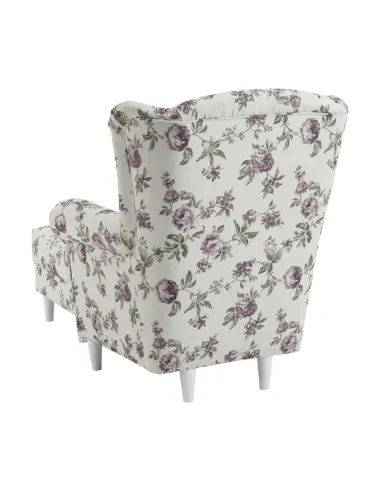 Fotoliu ASTRID, living, 86x105x82 cm, material textil, picioare lemn | MobilaOK