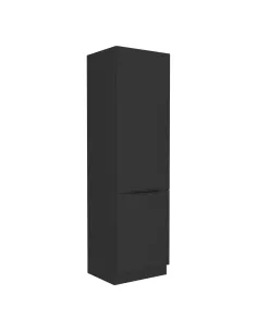 Dulap pentru frigider încorporat, SIBER 60 LO-210 2F, bucătărie, 60x57x210 cm, PAL melaminat | MobilaOK