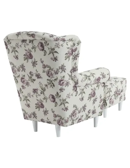 Fotoliu ASTRID, living, 86x105x82 cm, material textil, picioare lemn | MobilaOK