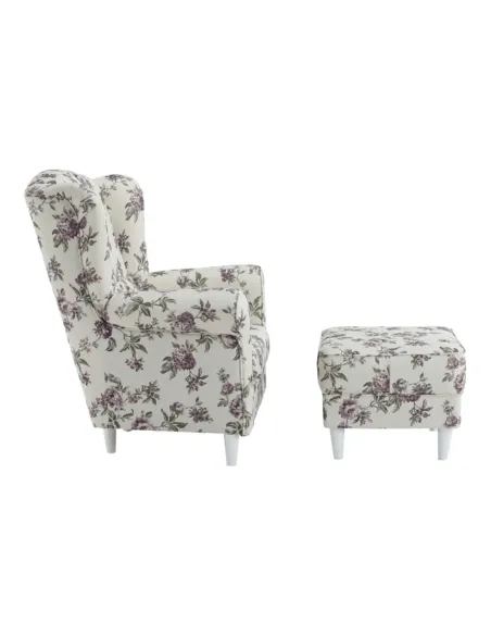 Fotoliu ASTRID, living, 86x105x82 cm, material textil, picioare lemn | MobilaOK