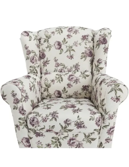 Fotoliu ASTRID, living, 86x105x82 cm, material textil, picioare lemn | MobilaOK