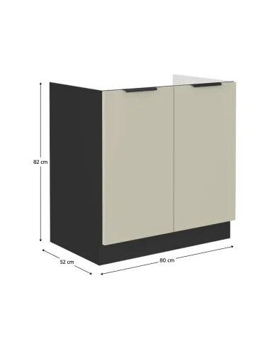 Dulap baie, ARAKA, baie, 80x52x82 cm, PAL melaminat | MobilaOK