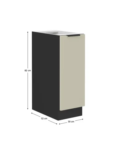 Dulap inferior bucătărie ARAKA 30 D CARGO BB, 30x52x82 cm, PAL melaminat | MobilaOK