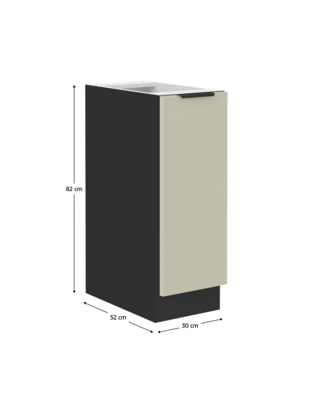 Dulap inferior bucătărie ARAKA 30 D CARGO BB, 30x52x82 cm, PAL melaminat | MobilaOK