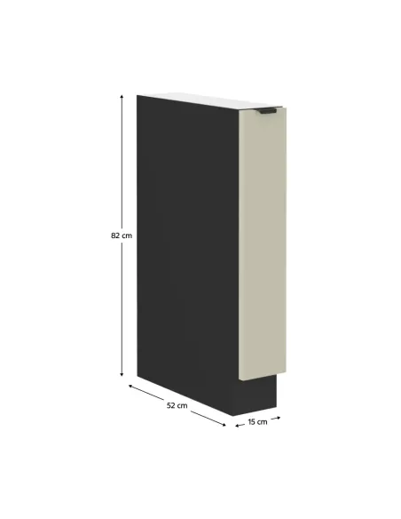 Dulap inferior bucătărie ARAKA, 15x52x82 cm, PAL melaminat | MobilaOK