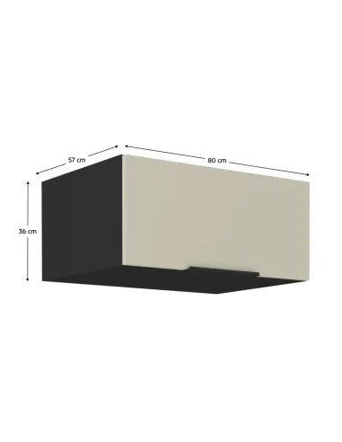 Dulap Superior, ARAKA, Bucătărie, 80x57x36 cm, PAL Melaminat | MobilaOK