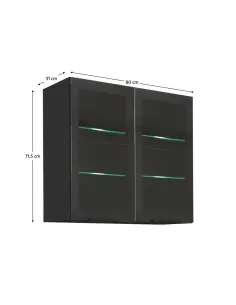 DULAP SUPERIOR ARAKA/MENZO/SIBER, bucătărie/hol, 80x31x71.5 cm, PAL melaminat | MobilaOK 2