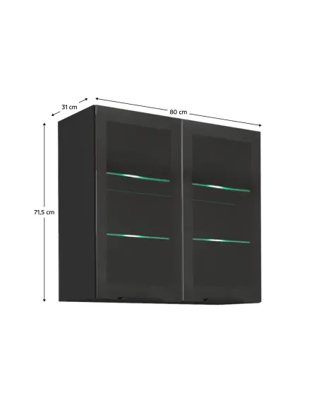 DULAP SUPERIOR ARAKA/MENZO/SIBER, bucătărie/hol, 80x31x71.5 cm, PAL melaminat | MobilaOK