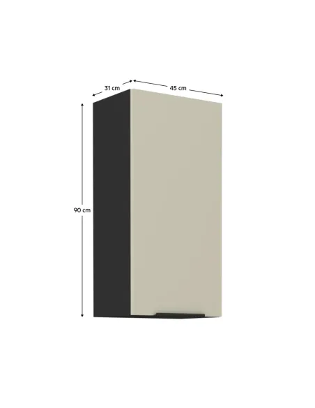 Dulap Superior (corp suspendat), ARAKA, dormitor/hol/birou, 45x31x90 cm, PAL melaminat | MobilaOK