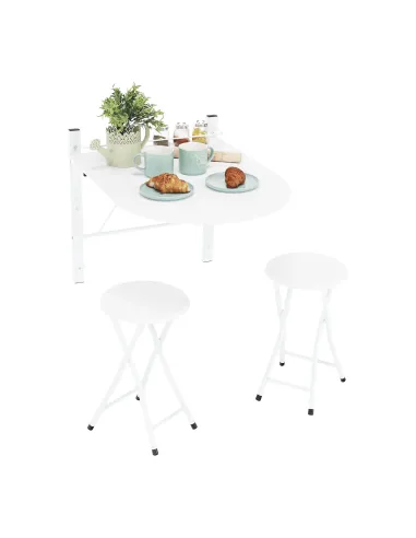 Set Dining AMADEO, bucătărie/hol, 80x60x75 cm, MDF și metal | MobilaOK