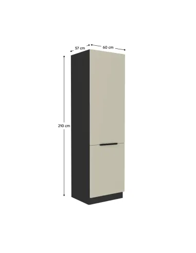 Dulap pentru frigider încorporabil ARAKA, bucătărie, 60x57x210 cm, PAL melaminat | MobilaOK