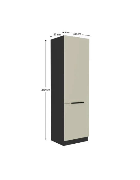 Dulap pentru frigider încorporabil ARAKA, bucătărie, 60x57x210 cm, PAL melaminat | MobilaOK