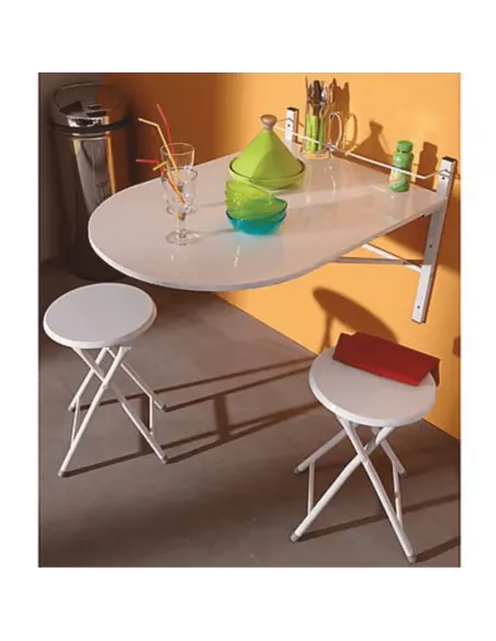 Set Dining AMADEO, bucătărie/hol, 80x60x75 cm, MDF și metal | MobilaOK