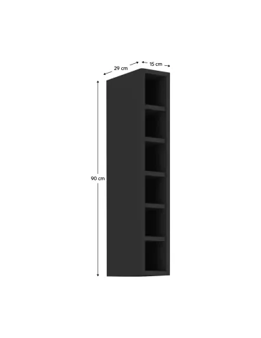 Dulap Superior KONDELA pentru bucătărie/hol, 15x29x90 cm, PAL melaminat | MobilaOK