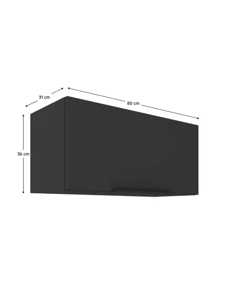 Dulap Superior SIBER, pentru bucătărie/hol, 80x31x36 cm, PAL melaminat | MobilaOK