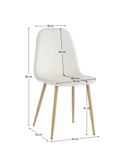 Scaun LEGA NEW, birou/sufragerie, 45x56x85 cm, tesatura si metal | MobilaOK