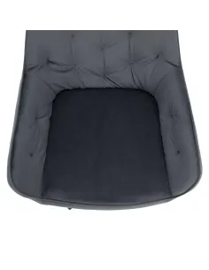 Fotoliu VERIO, living/dormitor/birou, 58.5x62x81 cm, Velvet gri | MobilaOK 2