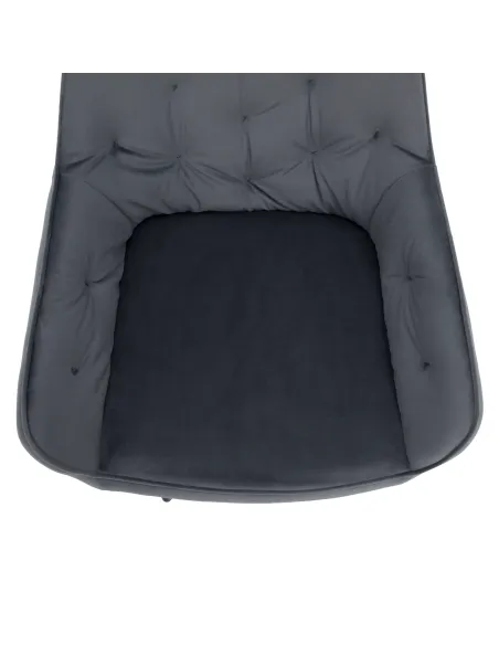 Fotoliu VERIO, living/dormitor/birou, 58.5x62x81 cm, Velvet gri | MobilaOK